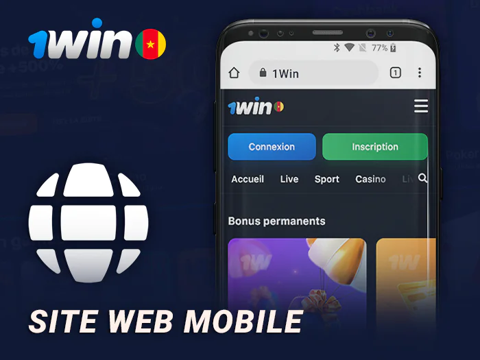1Win site web dans un navigateur mobile