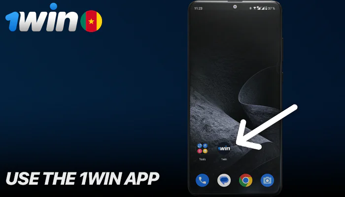 Locate the 1Win application installed in Android