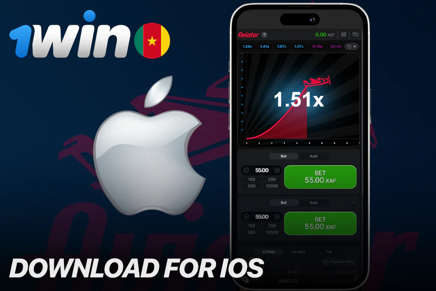 Download the 1Win iOS app to play Aviator