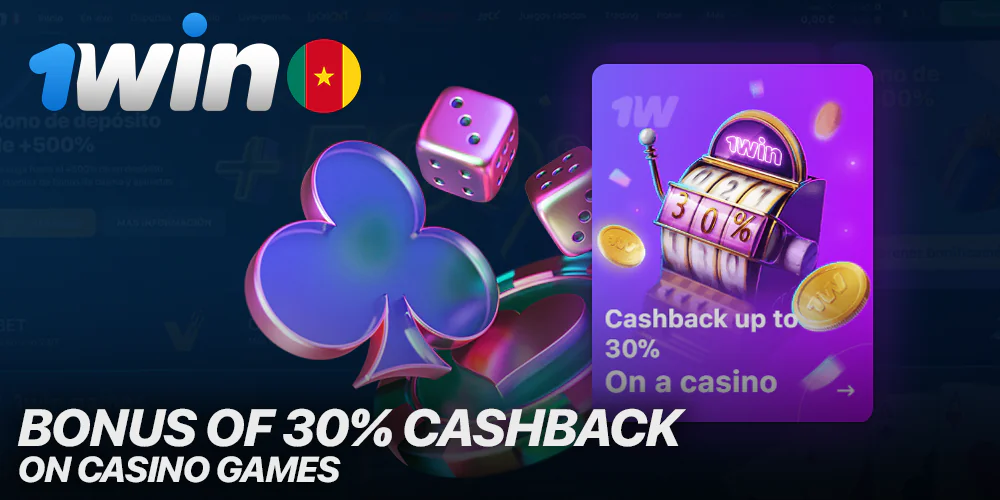 Receive 30% cashback when playing at 1Win Casino