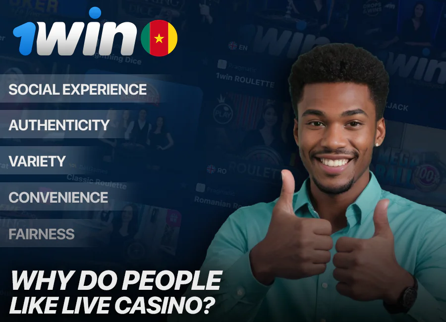 Reasons to play live casino games at 1Win