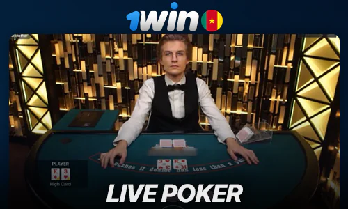 Poker at 1Win live casino