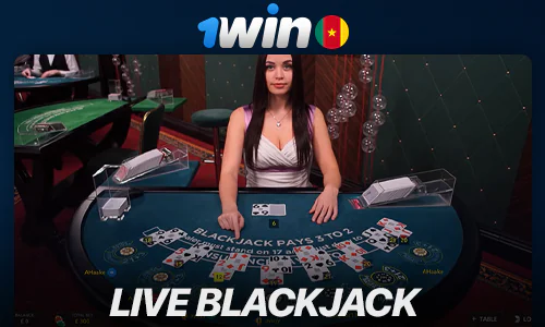 Blackjack games at 1Win live casino