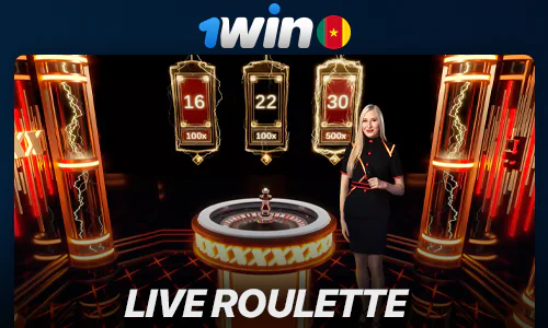 Roulette games at 1Win live casino