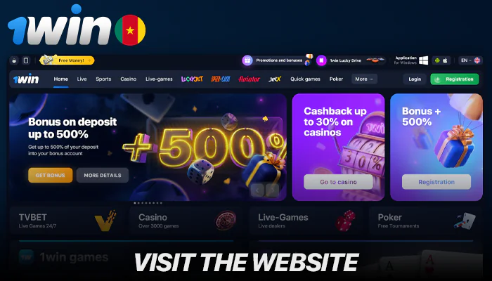 Visit the 1Win website