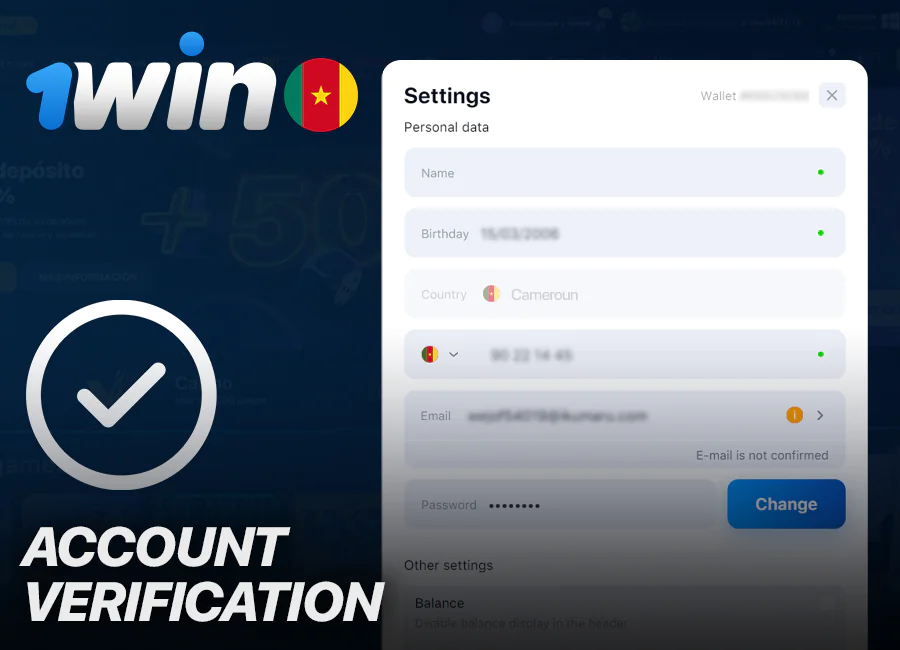 Identity verification methods on the 1Win website