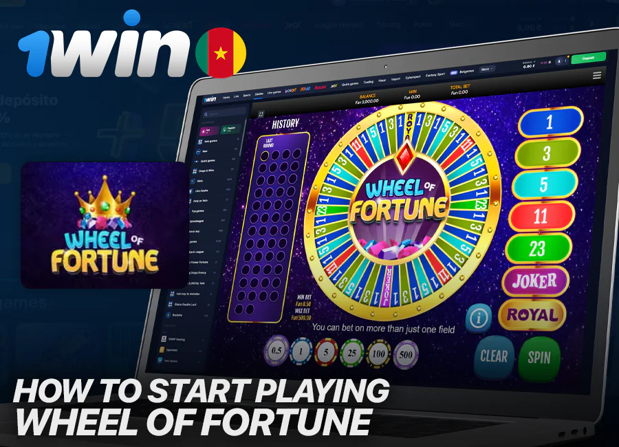 Start playing Wheel of Fortune on 1Win