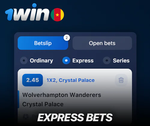 Express bets at 1Win