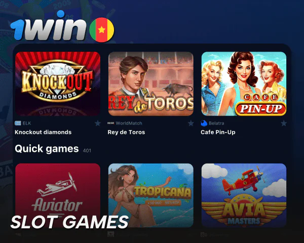 Slot machines at 1win casino site