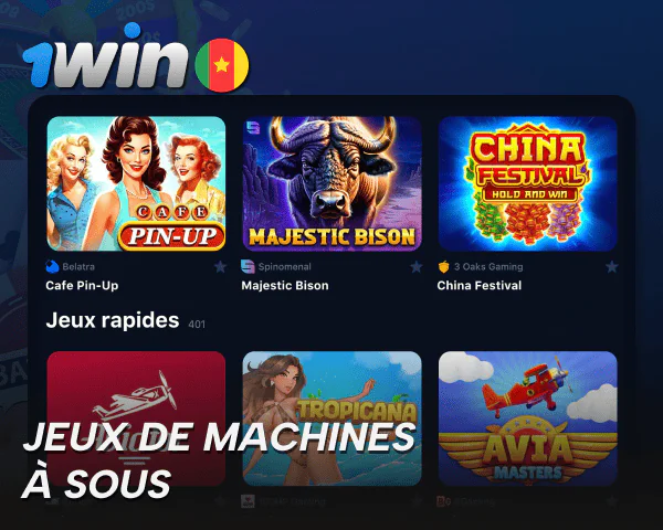 Machines à sous sur le site du casino 1win